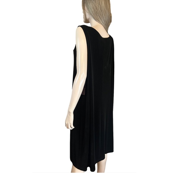Caribe Shift Dress Jersey Knit Sleeveless Midi Timeless Pullover Made in USA - Picture 7 of 14